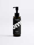 Minimalist clean beauty body oil bottle with pump packaging for intensive skin barrier repair, deep hydration, and a glowing complexion.